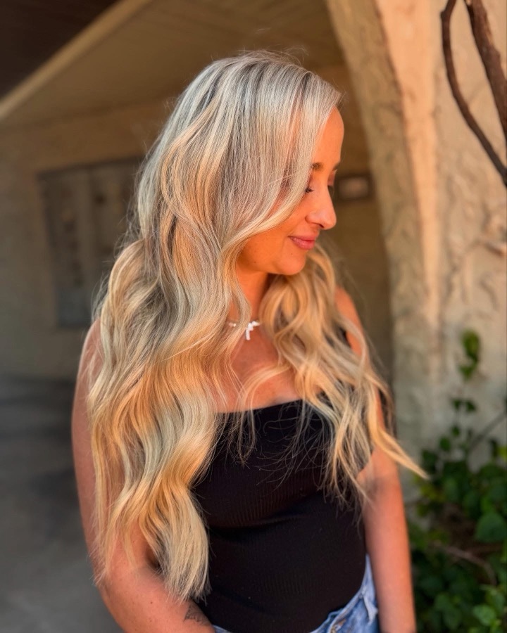 Sunny blonde balayage